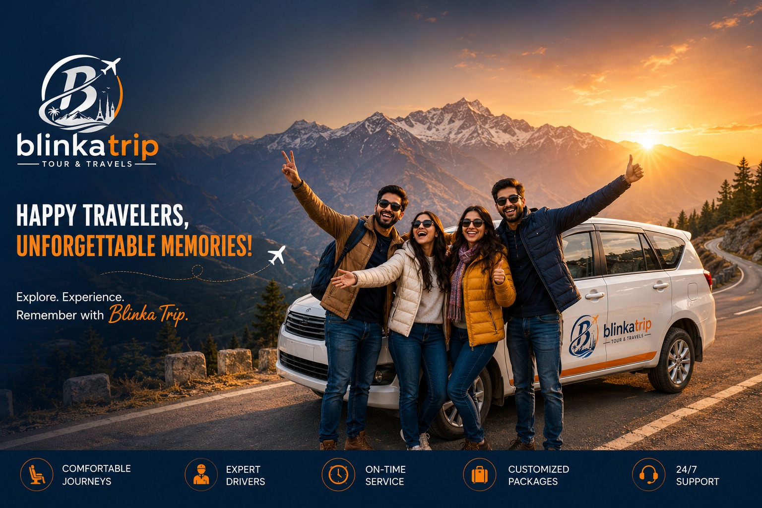 Happy Travelers with Blinka Trip